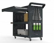 Тележка инструментальная Metalex Тип 2А 700х400х800 2-е полки (серый)
