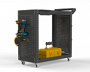 Тележка инструментальная Metalex Тип 2 700х350х800 2-е полки (серый)