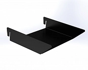 Лоток для мелочей Metalex 35х150 чёрный