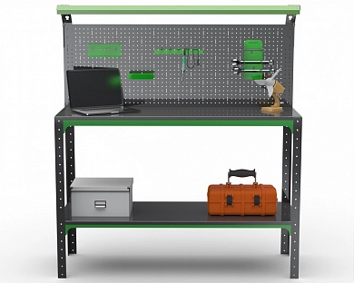 Стол-верстак Metalex серия KIT с комплектом освещения