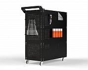 Тележка инструментальная Metalex Тип 3 900х400х950 4 полки (черный)