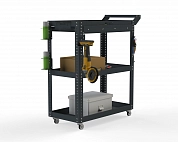 Тележка инструментальная Metalex Тип 1А 800х450х950 3 полки (серый)