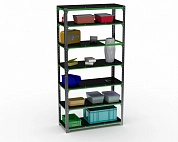 Стеллаж Metalex Kit Comfort 2400х800х600 7-мь полок (Серо-зеленый)
