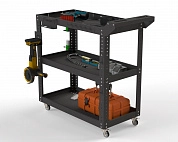 Тележка инструментальная Metalex Тип 1 900х400х950 3 полки (серый)