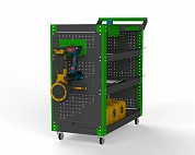 Тележка инструментальная Metalex Тип 2 700х400х950 4 полки (серо-зеленый)