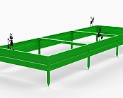 Грядки Metalex серия KitGarden 2000х1000х200 Зеленый