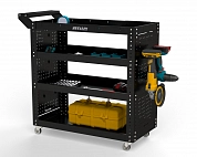 Тележка инструментальная Metalex Тип 2 700х450х950 4 полки (черный)
