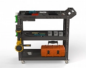 Тележка инструментальная Metalex Тип 1 800х350х800 3 полки (серый)
