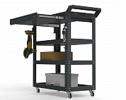 Тележка инструментальная Metalex Тип 1А 900х400х950 4 полки (серый)