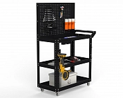 Тележка инструментальная Metalex Тип 4 900х400х800 3 полки (черный)