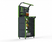 Тележка инструментальная Metalex тип 6 700х400х950 4 полки (серо-зеленый)