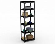 Стеллаж Metalex Kit Comfort 2000х500х600 6-ть полок (чёрный)
