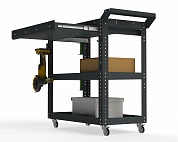 Тележка инструментальная Metalex Тип 1А 800х450х800 3 полки (серый)