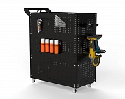 Тележка инструментальная Metalex Тип 3 700х450х950 4 полки (черный)