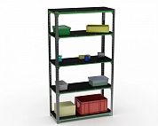 Стеллаж Metalex Kit Comfort 2200х900х400 5-ть полок (Серо-зеленый)