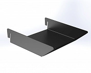 Лоток для мелочей Metalex 35х150 серый