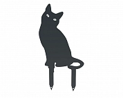 Фигурка садовая металлическая Котик Модель 2 Серый