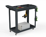 Тележка инструментальная Metalex Тип 1А 800х400х800 2-е полки (серый)