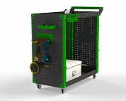 Тележка инструментальная Metalex Тип 3 800х450х800 2-е полки (серо-зеленый)