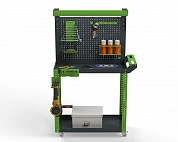 Тележка инструментальная Metalex Тип 5 800х350х800 2-е полки (серо-зеленый)