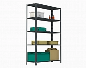Стеллаж Metalex AIR 2200х1200х500 (5 полок) серый