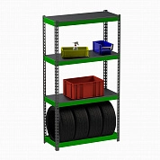 Стеллаж Metalex серия TIRES 1800х1800х400 (три полки)