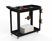 Тележка инструментальная Metalex Тип 1А 800х400х800 2-е полки (черный)