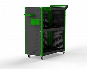 Тележка инструментальная Metalex Тип 3 800х450х950 3 полки (серо-зеленый)