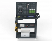 Тележка инструментальная Metalex Тип 4 900х450х950 3 полки (серый)