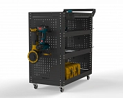 Тележка инструментальная Metalex Тип 2 800х450х950 4 полки (серый)