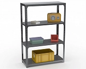 Стеллаж Metalex Kit Comfort 1800х1300х400 4-е полки (Серый)