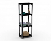 Стеллаж Metalex Kit Comfort 2000х400х500 4-е полки (чёрный)