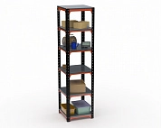 Стеллаж Metalex Kit Comfort 2000х400х400 6-ть полок (оранжево-чёрный)